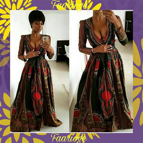 Dashiki Prom Dress African Clothing African Fashion African Party