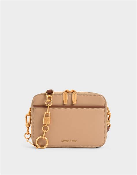 Charles & keith malaysia never fails to add all the latest and hottest trends into every collection. Beige Double Zip Crossbody Bag | CHARLES & KEITH EU