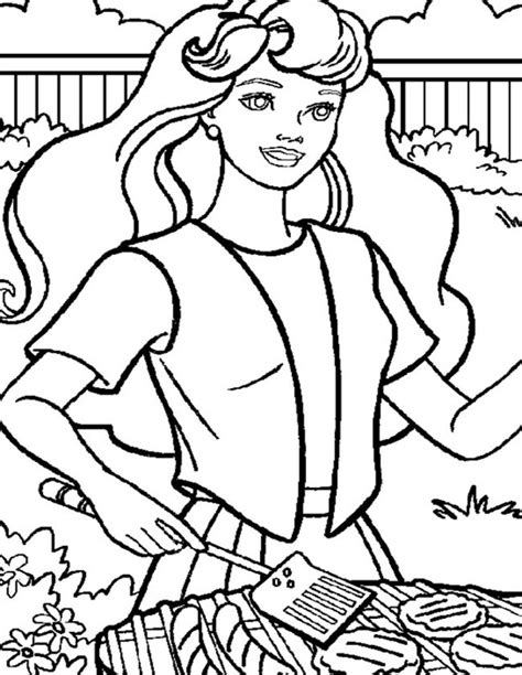 Kleurplaten Barbie in een zeemeermin avontuur kleurplaten