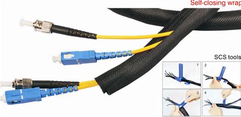 Wiring cable loom harness fabric tape roll 19mm x 15m adhesive. Self Wrapping Sleeving For Wire Harness , High Strength Expandable Braided Cable Sleeving