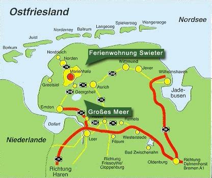 Einfach mal durchatmen, die ruhe genießen und den alltag vergessen. Ostfriesland Karte Greetsiel | Kleve Landkarte