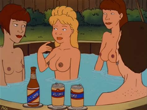 Rule 34 3girls Backyard Beer Can Edited Screencap Hot Tub In Water