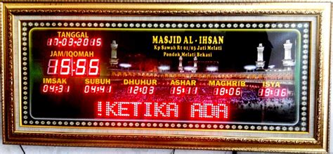 Pengiriman Jam Iqomah Ke Masjid Al Ihsan Bekasi - 0812 ...