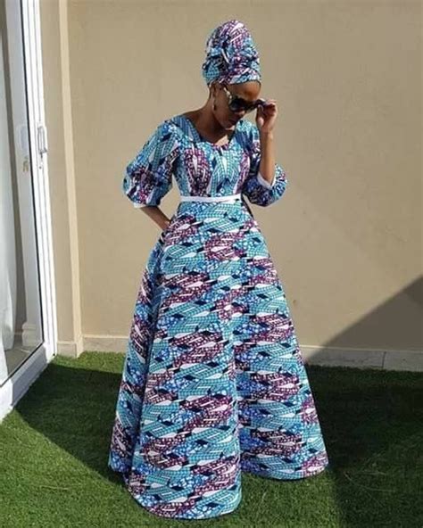 By skullcro · june 28, 2018. Longue robe tissu pagne avec foulard. Très classe | Mode ...