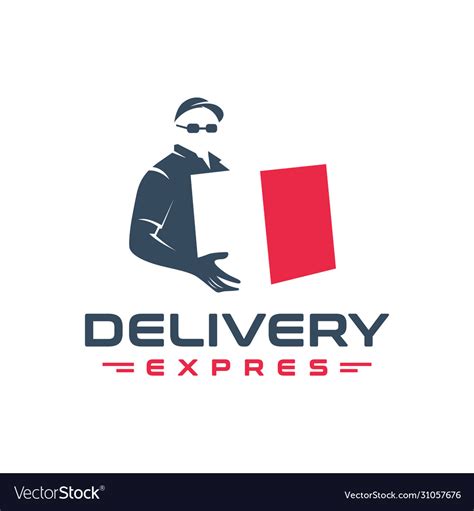 Package Courier Logo Design Royalty Free Vector Image