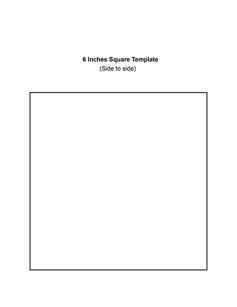 6 Inch Square Template Printable Printable Templates