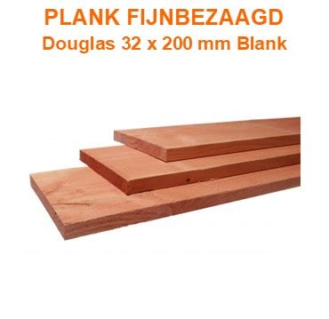 Schuttingplank Douglas 32 X 200 Mm Fijnbezaagd Blank Nijdam Klus En Tuin