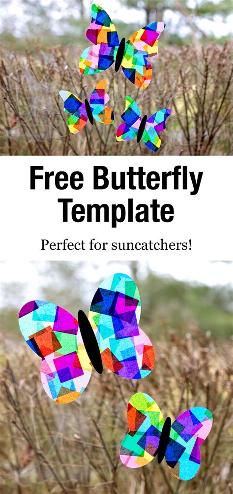 butterfly template fireflies and mud pies