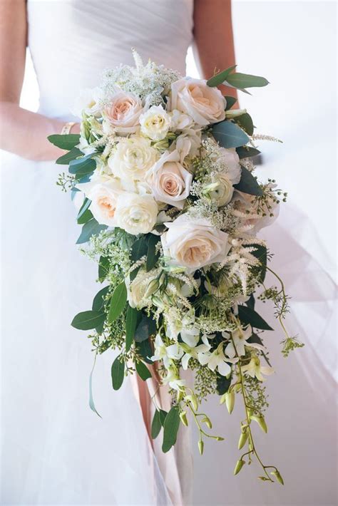 Classic Cascading Bouquet By Demco Florist Bermuda Photo By Alexander