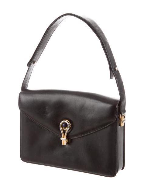 Gucci Vintage Leather Shoulder Bag Handbags The Realreal
