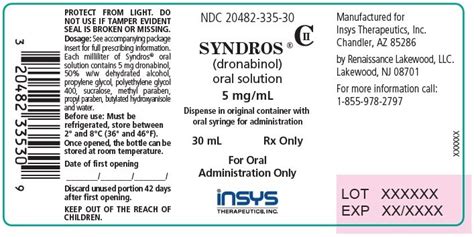 syndros fda prescribing information side effects and uses