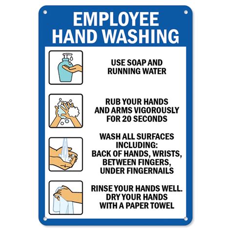 Free Printable Employee Handwashing Sign
