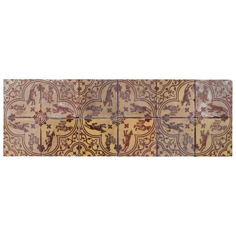 1920s Art Deco Gold Coloured Floor Wall Tiles At 1stdibs