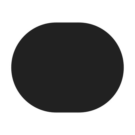 Oval Filled Icon In Fluent Solid 24px