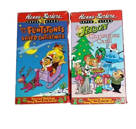 Hanna Barbera Jetson Christmas Carol Flintstones Saved Christmas Vhs Tapes Picclick