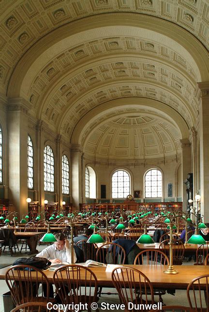 Boston Public Library Reading Room Boston Ma Mckim Mead And White