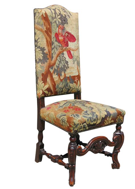 One or two scratches on the top of two chairs , but not that bad and the chairs are great quality and very comfortable. Set of Six 19th Century Carved Oak High Back Tapestry ...