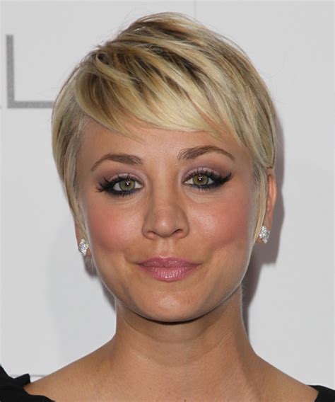 Luckily, both kaley and penny have blonde hair, so there's no need for drastic colour changes for each new season. Kaley Cuoco Short Straight Formal Hairstyle - Medium ...
