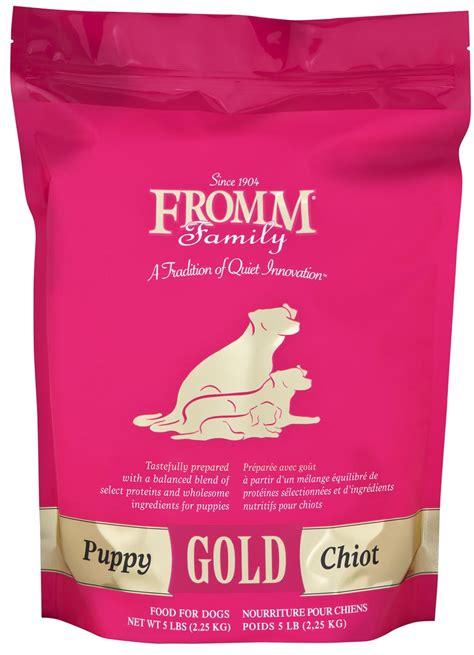 Fromm family puppy gold food for dogs is formulated to meet the nutritional levels established by the aafco dog food nutrient profiles for gestation/lactation and growth. Puppy Gold® Formula - Fromm Family Foods® Food For Dogs ...