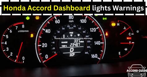 Honda Accord Dashboard Lights Warnings