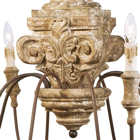 Hello French Countryside An Intricately Carved Column Provides A
