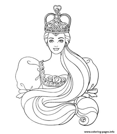 Barbie is an international line of fashion dolls marketed by the american toy company mattel, inc. Girls S Barbie Queen8c23 Coloring Pages Printable