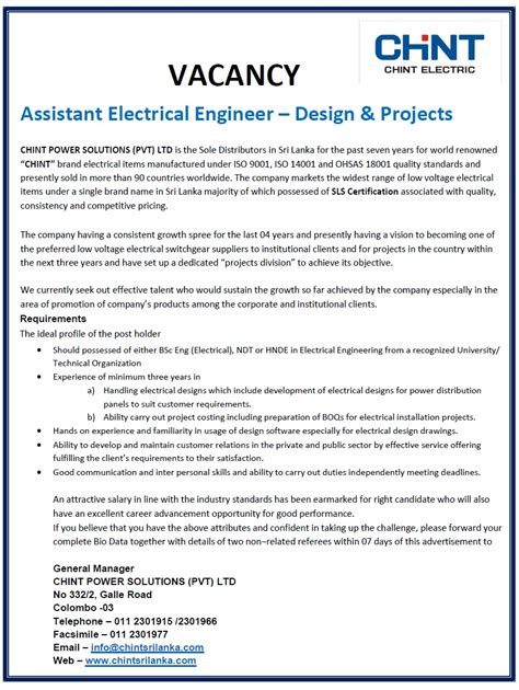 New malaysia jobs added daily. Contoh Job Vacancy Electrical Engineering - Contoh Xais