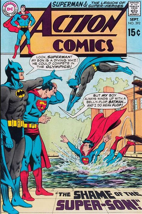 Super Son Comics Cover Superman Batman Superman