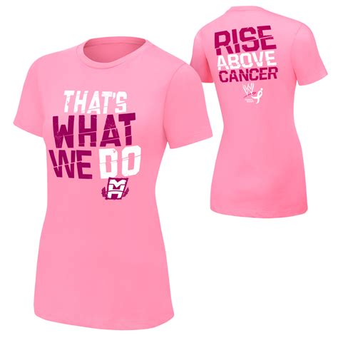 Mark Henry Rise Above Cancer Pink Womens T Shirt Pro Wrestling