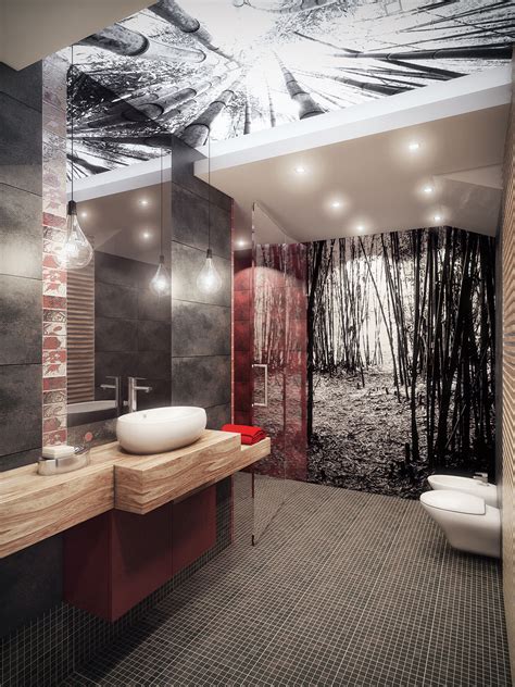 Oriental Style Bathroom 01 On Behance
