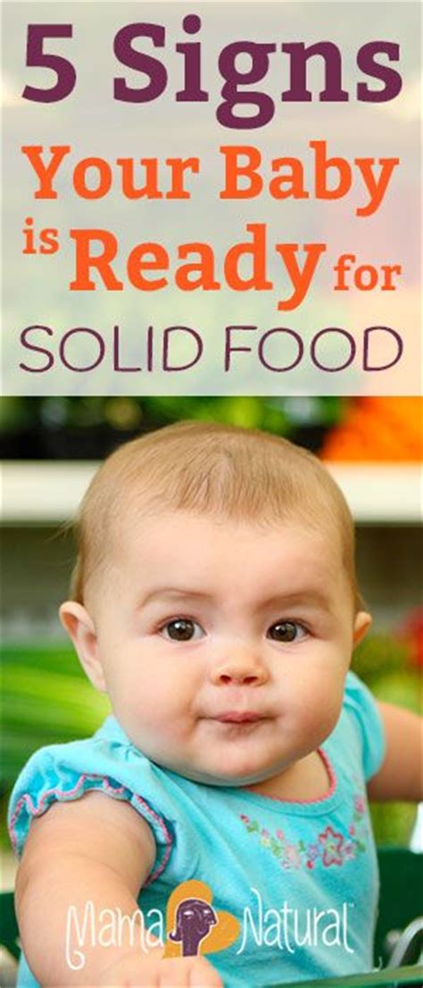 If you are concerned about your baby's intake, ask your pediatrician or a registered dietitian. Starting Solids: 5 Signs Your Baby is Ready for Solid Food ...