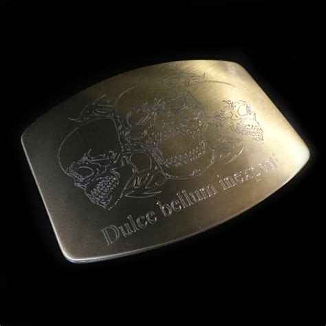Engraved Belt Buckle Personalized Plain Brass Design Belt