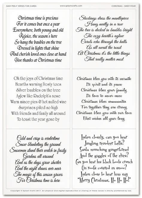 You shouldn't have gotten me a gift, but it was so nice that you did and i'll really treasure it. Easy Peely Verses for Cards - Christmas Sheet 4 ...