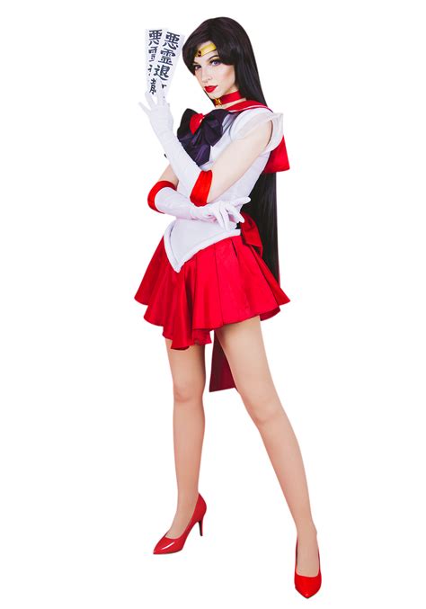 Unisex Details About Sailor Moon Sailor Mars Hino Rei Princess Mars Red