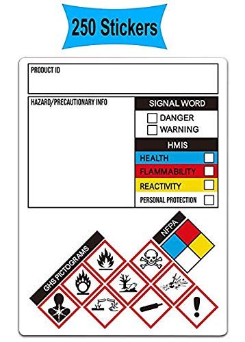 Buy Sds Osha Stickers For Chemical Safty Data X Inches Msds Hmig