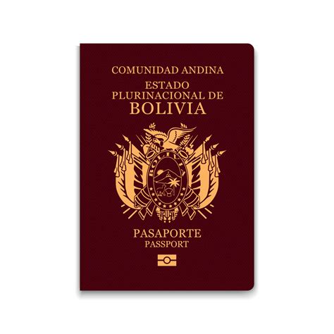 Pasaporte De Bolivia Plantilla De Identificación De Ciudadano Para Tu Diseño 6474246 Vector En