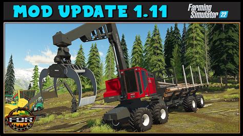 Mod Update 1 11 Timberpro Forwarder Light Weights More Farming