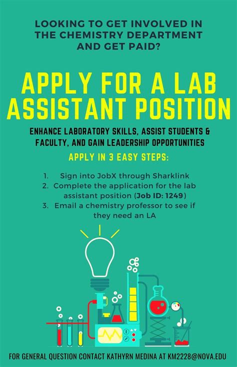 Apply For A Lab Assistant Position – NSU SharkFINS