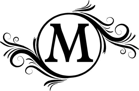 Letter M Monogram Clipart 4 Clipart Station