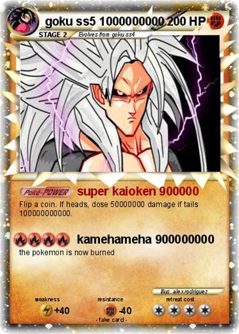Pokémon Goku Ss5 1000000000 1000000000 Super Kaioken 900000 My