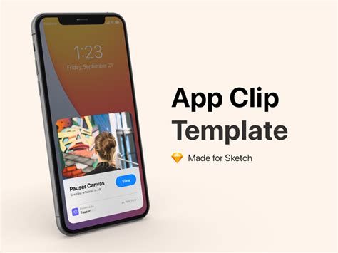 See how your icon works in the right context, on the home screen and in the app stores. App Clip Template - Freebie Supply