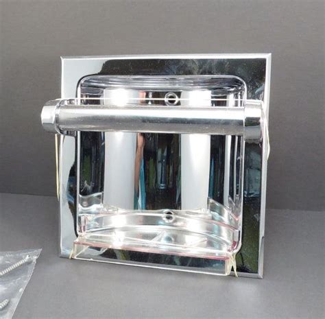 It adds elegance and drama to your dining room, living room, foyer, kitchen, or bedroom. Mid Century Chrome Recessed Soap Dish and Grab by ...
