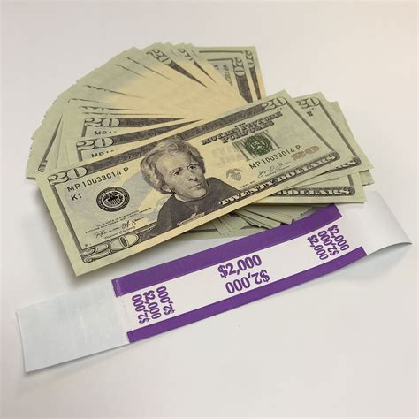 Check spelling or type a new query. $2,000 Full Print Fake Prop Money Stack For Film, Movies, TV, & Music Videos - Reproductions