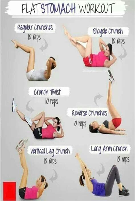 Flat Stomach Workout For Flat Stomach Belly Flattening Exercises