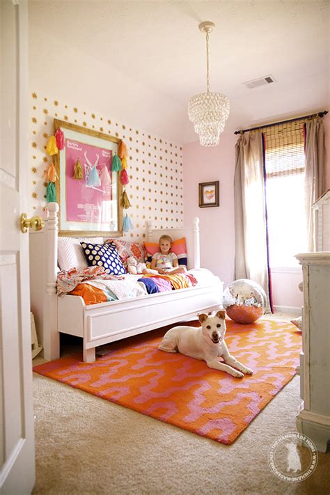 Pink And Orange For A Girls Bedroom Driven By Decor