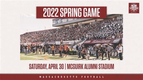 Minutemen Announce 2022 Spring Game University Of Massachusetts Athletics