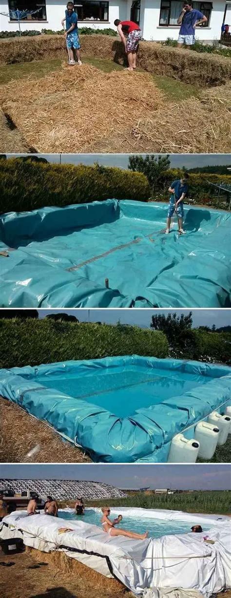 How To Build A Hay Bale Tarp Soaking Water Pool The Homestead Survival