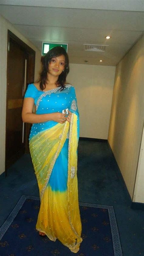 Upeksha Swarnamali In Sexy Saree Saree Backless Fashion Saree