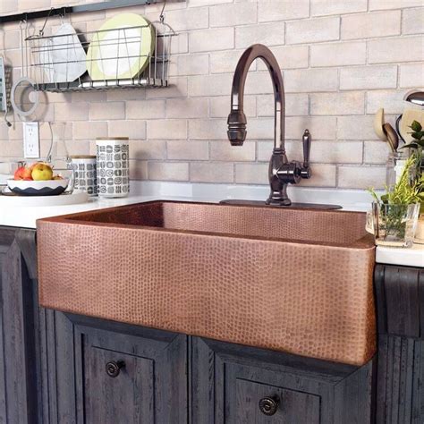 The Adams Copper Farmhouse Sink Perfect For Any Kitchen Farmhouse