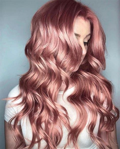 Charming Rose Gold Hair Colors Rose Gold Hair Hair Colors Hairstyle